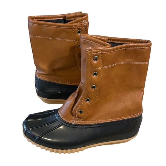The Original Duck Boot By Sporto Womens Size 7‎ Arianna Tan/Brown - Picture 4 of 9